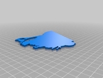  Europe map puzzle  3d model for 3d printers