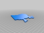 Modelo 3d de Mapa de europa rompecabezas para impresoras 3d