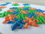  Escher lizards  3d model for 3d printers