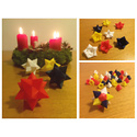  Christmas star puzzle 55mm  3d model for 3d printers