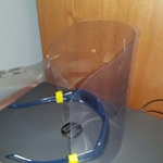  Protective screen for glasses  3d model for 3d printers