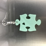  Jigsaw puzzle earrings  3d model for 3d printers