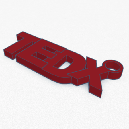 Modelo 3d de Tedx llavero  para impresoras 3d