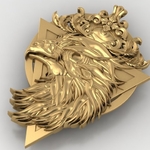 Modelo 3d de águila colgante de la joyería medallón de la impresión 3d de la modelo para impresoras 3d