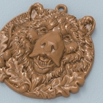  Bear head pendant medallion jewelry 3d print model  3d model for 3d printers