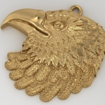  Eagle pendant jewelry medallion 3d print model  3d model for 3d printers