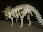 Modelo 3d de Triceratops de puzzle en 3d construction kit para impresoras 3d