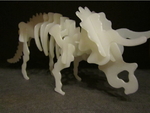 Modelo 3d de Triceratops de puzzle en 3d construction kit para impresoras 3d