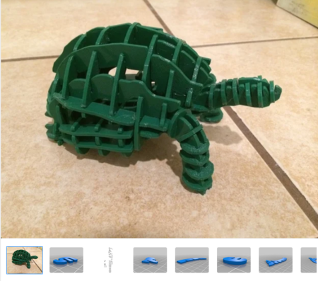Modelo 3d de Rompecabezas de la tortuga para impresoras 3d