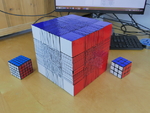  22x22 rubik's cube  3d model for 3d printers