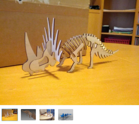Styracosaurus Puzzle Model