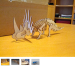 Modelo 3d de Styracosaurus de rompecabezas de la modelo para impresoras 3d
