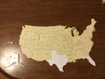  3d united states printable map  3d model for 3d printers