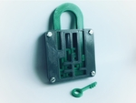  Puzzle lock // sliding puzzle  3d model for 3d printers