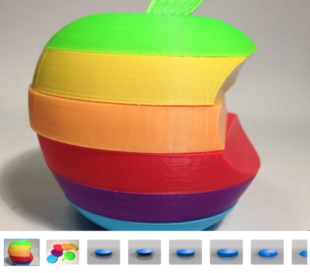 Apple Mac logo, the stripey one