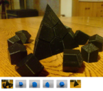  Face-centered cubic voroni tetrahedron  3d model for 3d printers