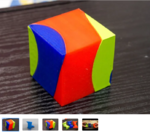  Screwed cube  3d model for 3d printers