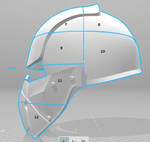  Synth field helmet (fallout 4)  3d model for 3d printers