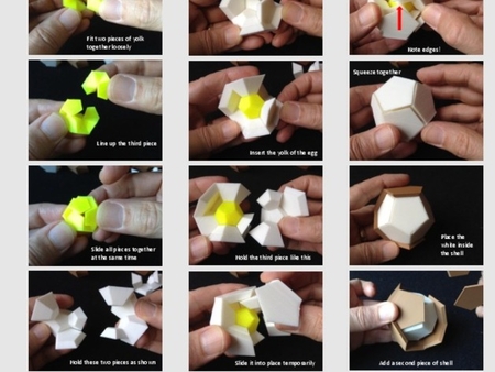  Cracked! (plato's egg) puzzle  3d model for 3d printers