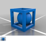  Sphere in a box  3d model for 3d printers