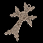  Christian cross pendant church pray jewelry 3d print model  3d model for 3d printers