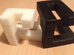  Lockblock - printable connector   3d model for 3d printers