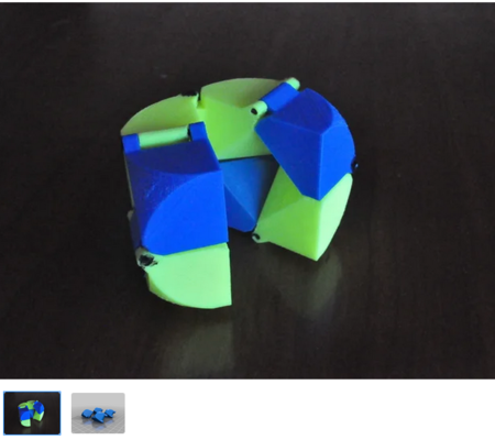  More durable folding cube with hinge pins  3d model for 3d printers