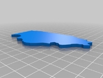  Map of usa states puzzle  3d model for 3d printers