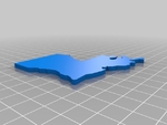  Map of usa states puzzle  3d model for 3d printers