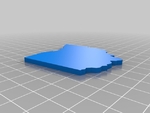  Map of usa states puzzle  3d model for 3d printers