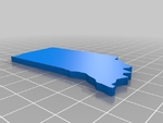  Map of usa states puzzle  3d model for 3d printers