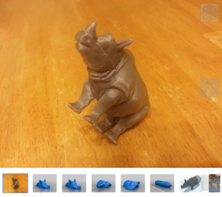 Modelo 3d de 1x2x3 rhino rompecabezas para impresoras 3d