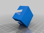  Impossible dovetail cube  3d model for 3d printers