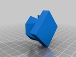  Impossible dovetail cube  3d model for 3d printers