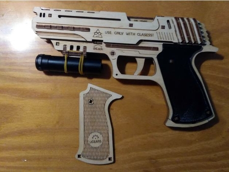 Modelo 3d de Lobo 01 elástica de la pistola para impresoras 3d