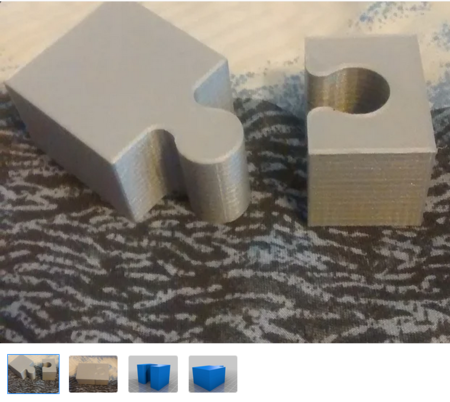 Modelo 3d de Calibración de puzzle para impresoras 3d