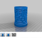  Maze mug  3d model for 3d printers