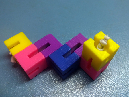  Elastic cubes puzzle therapy  3d model for 3d printers