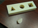 Modelo 3d de Imposible objeto! triángulo + círculo + cuadrado rompecabezas para impresoras 3d