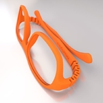  Virtualtryon.fr - 3d printing glasses - steve  3d model for 3d printers