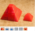 Modelo 3d de Puzzle 3d - pirámide para impresoras 3d