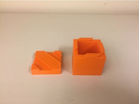 Modelo 3d de De cola de milano de la caja de rompecabezas para impresoras 3d