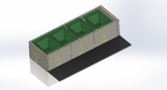 Modelo 3d de Planta modular el sistema de sujeción con reciclaje de agua para impresoras 3d