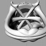  Skull ring skeleton jewelry 3d print model  3d model for 3d printers