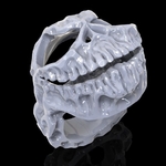  Skull ring skeleton ring jewelry 3d print model  3d model for 3d printers