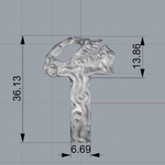 Modelo 3d de Anillo del cráneo del esqueleto de la joyería anillo de la impresión 3d de la modelo para impresoras 3d