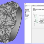 Modelo 3d de Anillo del cráneo del anillo de la joyería de la impresión 3d de la modelo para impresoras 3d