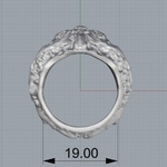  Skull ring ring jewelry 3d print model  3d model for 3d printers