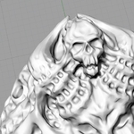 Modelo 3d de Anillo del cráneo del anillo de la joyería de la impresión 3d de la modelo para impresoras 3d