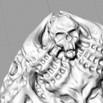  Skull ring ring jewelry 3d print model  3d model for 3d printers